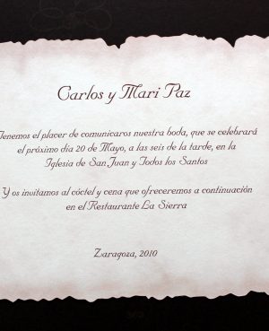 TARJETA DE BODA 363 - PAQUETE 25 UNID 363-paquete