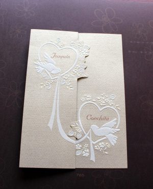 TARJETA DE BODA 785 - PAQUETE 25 UNID 785-paquete