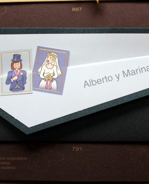 TARJETA DE BODA 791 - PAQUETE 25 UNID 791-paquete
