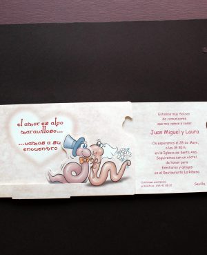 TARJETA DE BODA 812 - PAQUETE 25 UNID 812-paquete