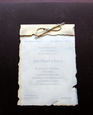 TARJETA DE BODA 813 - PAQUETE 25 UNID 813-paquete